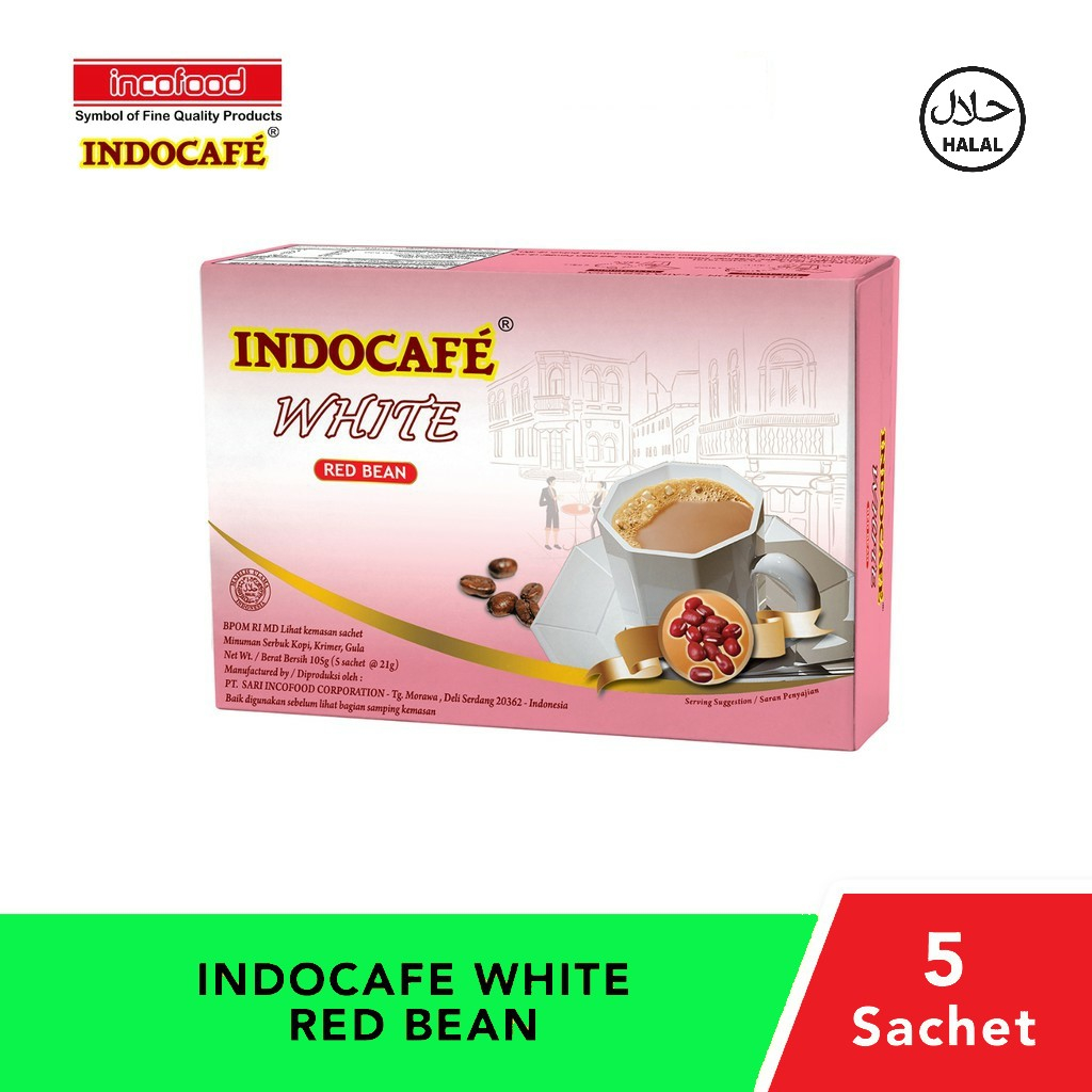 

Indocafe White Red Bean ( 5 sachet )