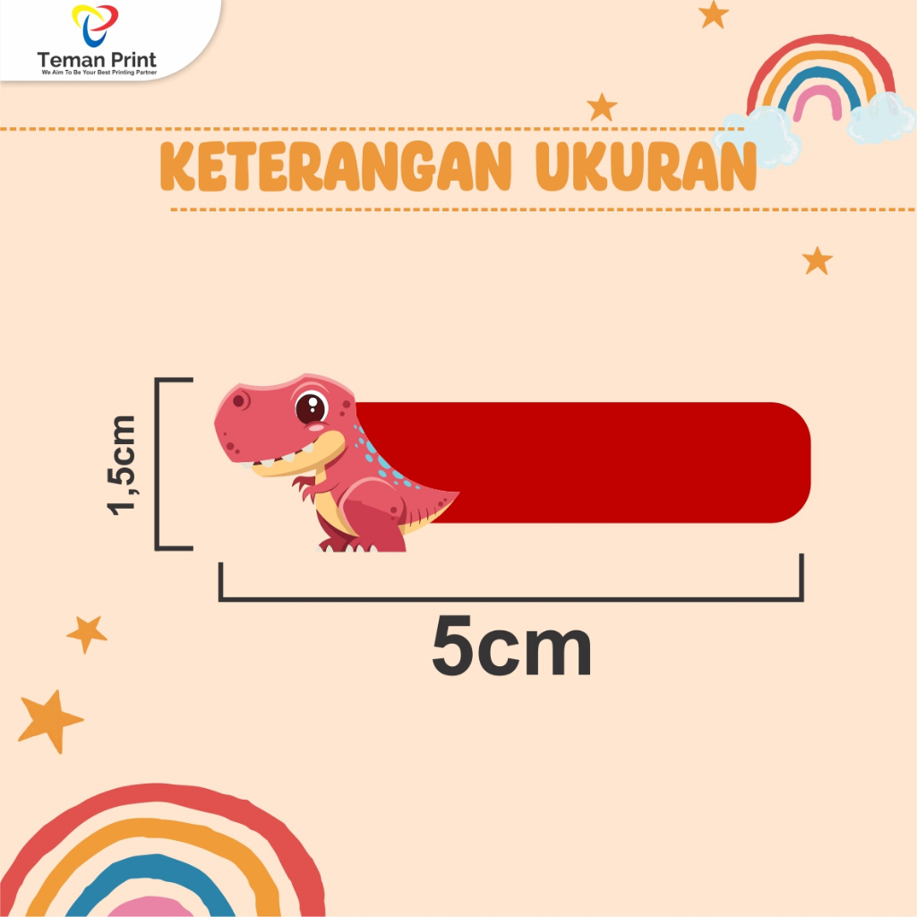 

RK Teman Print Stiker Baju Nama Anak Isi 50 Pcs Stiker Nama Penanda Pakaian & Seragam Anak