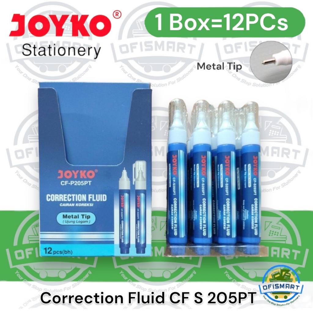 

Joyko Correction Fluid Tip X CF-S205PT | @1Ktk=12PCs