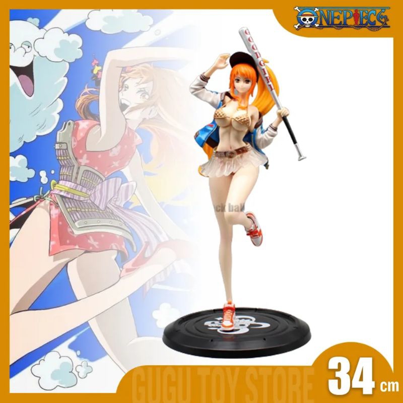 Action Figure One Piece Nami Baseball Cast off