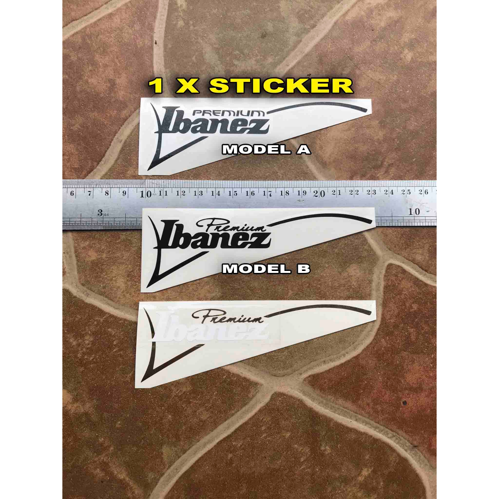Ibanez Premium Sticker Tempel Gitar Headstock Elektrik Decal Rg Series
