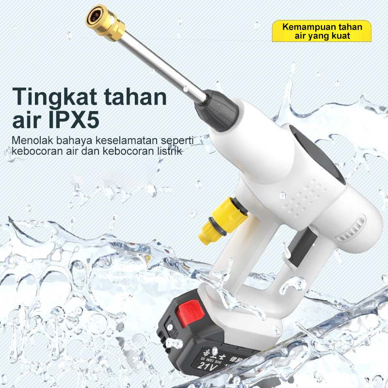 Reaim alat cuci mobil cordless 900w 120Bar jet cleaner alat stean cuci mobil jet cleaner mesin cuci mobildan Motor High Pressure Washer Spray Gun