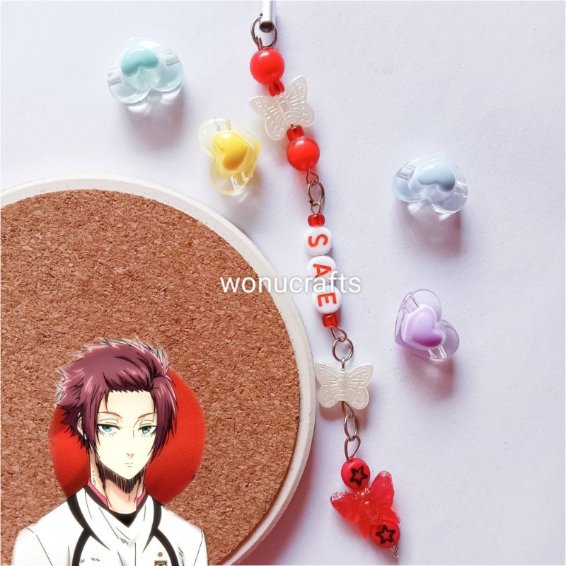 blue lock itoshi sae strap phonestrap