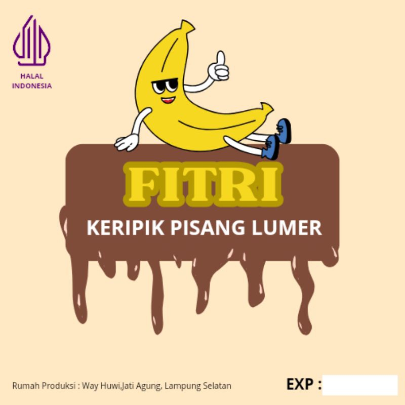 

Keripik pisang coklat lumer 1 Box