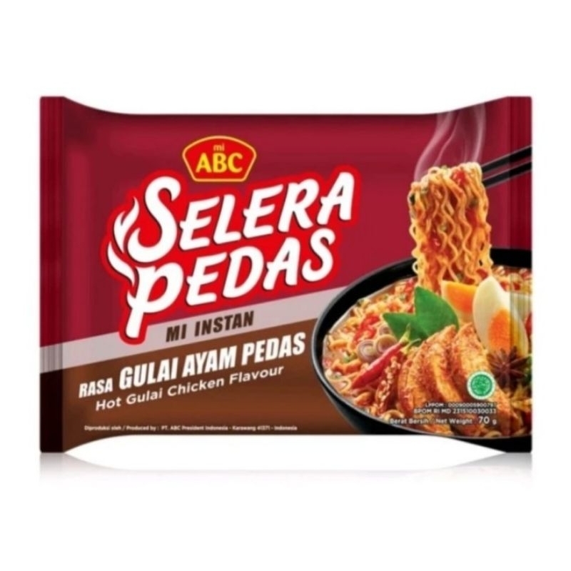 

MIE ABC GULAI AYAM PEDAS 70 GR