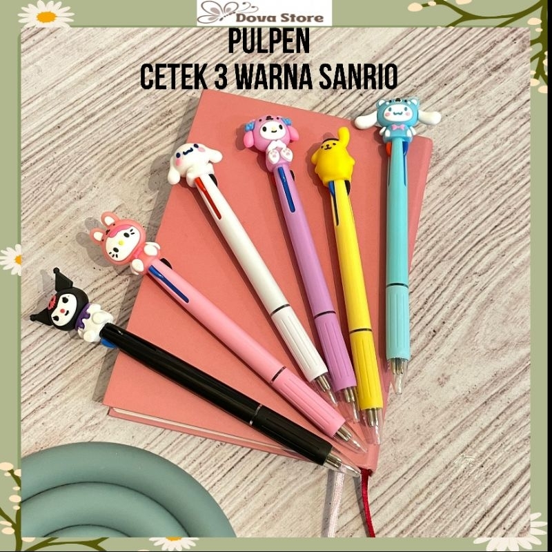 

PULPEN CETEK 3 WARNA SANRIO PULPEN PERLENGKAPAN SEKOLAH