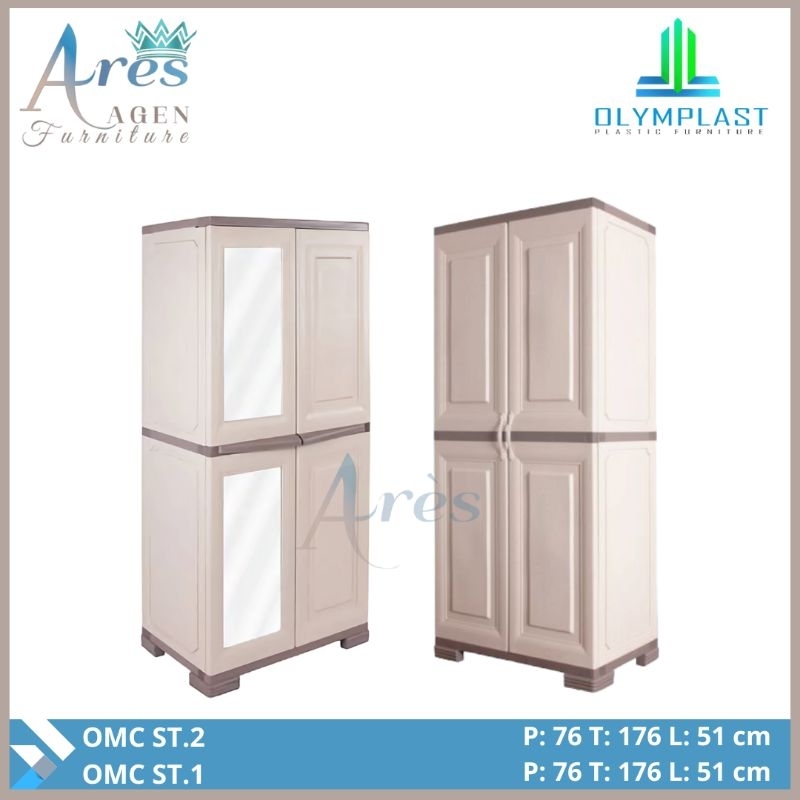 Olymplast Lemari Plastik OMC ST2 OMC ST1 Lemari Baju Plastik Modern Murah Cirebon