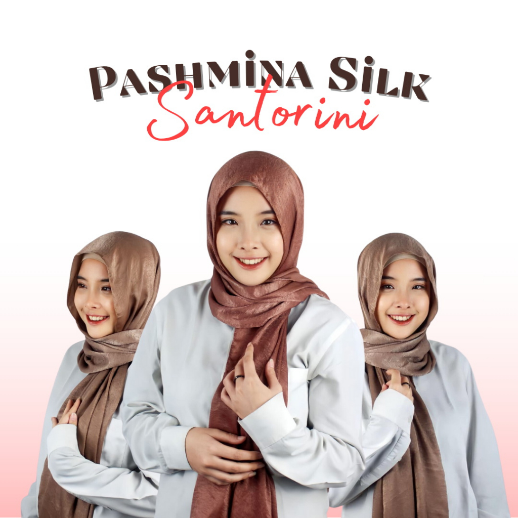 JUNE - Pashmina Santorini Silk  | Pashmina Santorini Shimmer  | Hijab Santorini Premium