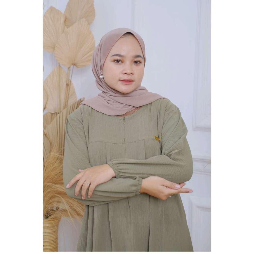 GAMIS KALEELA, Bahan Crinkle Airflow Premium