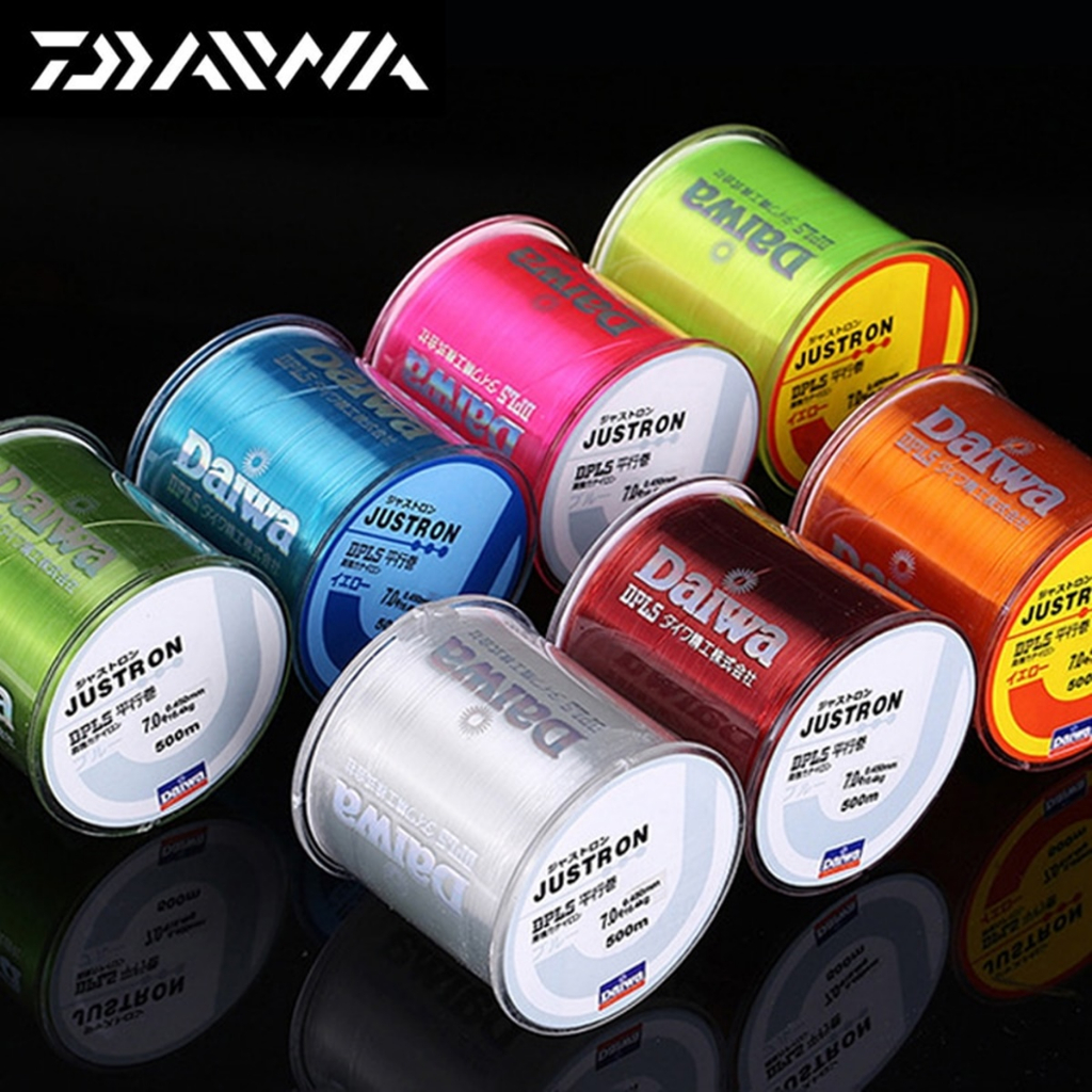 500m Daiwa Fishing Line Senar Pancing Super Strong Jepang Brand Justron Nylon Mancing di Laut