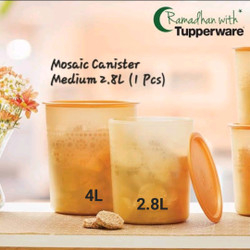 Medium Mosaic Canister Gold