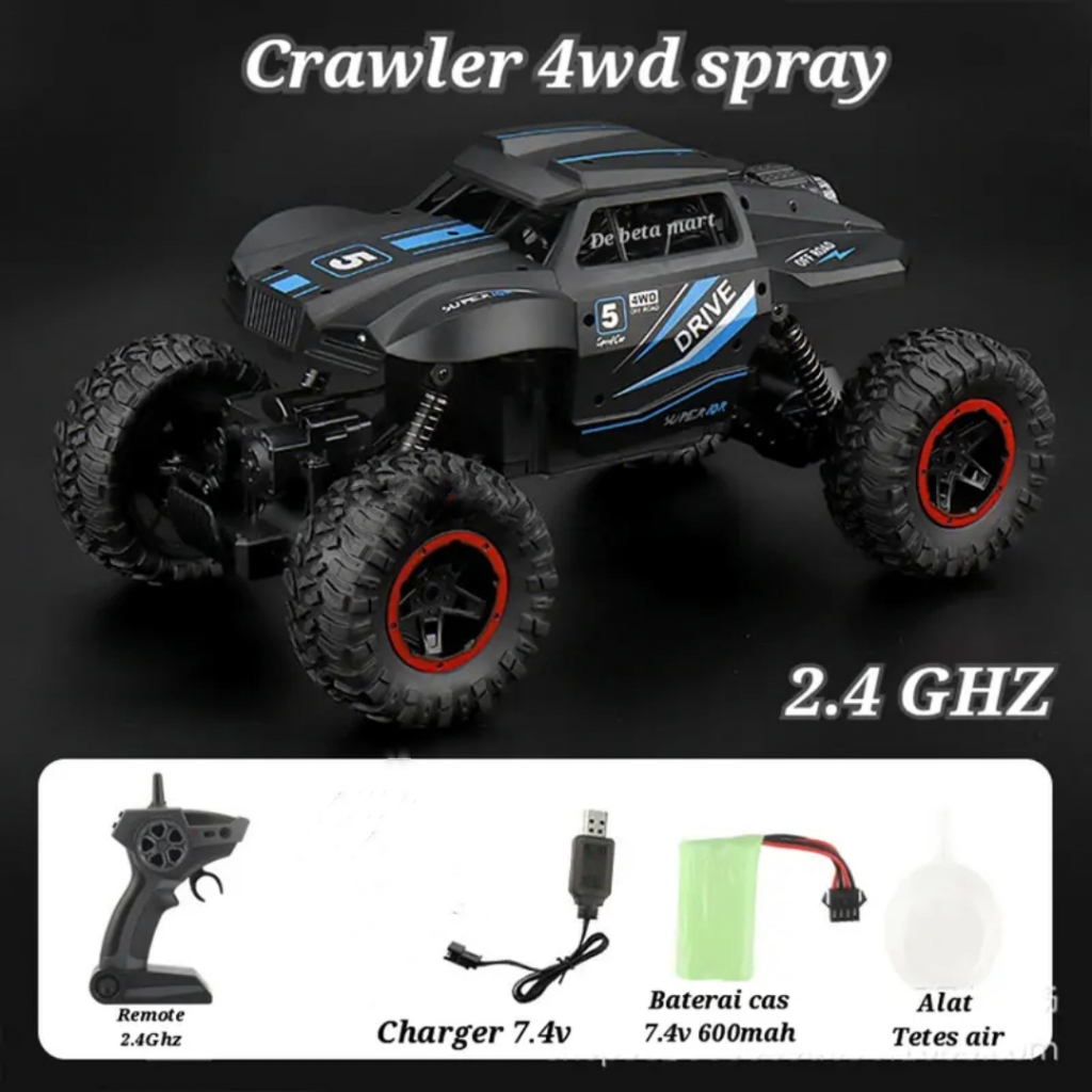 Mainan Anak Mobil Remote Control Cross Country Offroad Mobil RC Fitur Keluar Asap Nitro Dan Ada Lamp