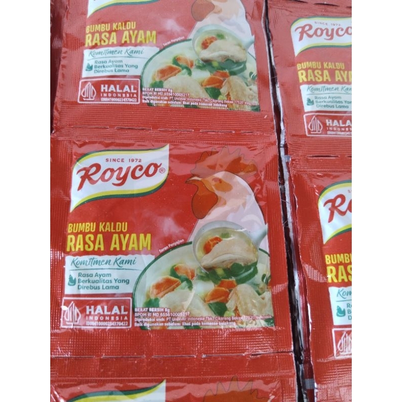 

royco ayam/sapi rencengan isi 12