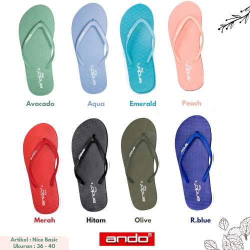 Sandal Jepit Wanita Ando Nice Original - Sendal Jepit ANDO Nice Basic