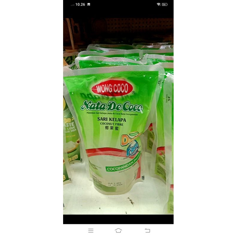 

wong Coco nata de Coco sari kelapa 360g