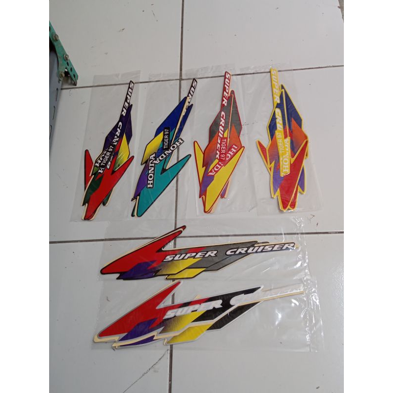 Striping Stiker Lis Bodi Honda Tiger Tahun 1997