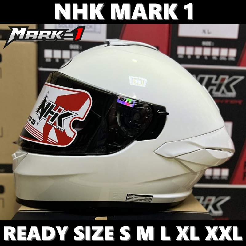 NHK Mark 1 Solid White Double Visor