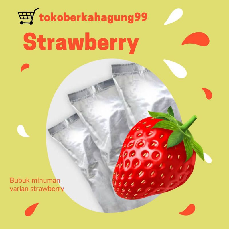 

Bubuk Strawberry tea 1kg powder strawberry tea
