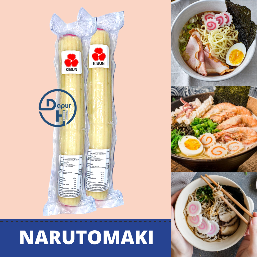 

NARUTOMAKI Fish cake 160 g /Kamaboko Pasta Ikan Import Surimi Topping Ramen//