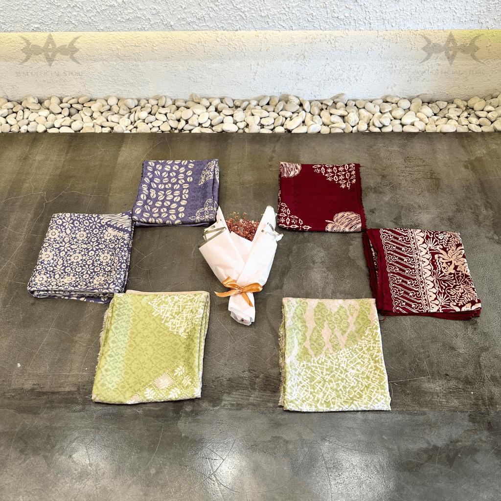 Setelan Kain Batik Viscose Motif Matahari / Kain Batik Setelan
