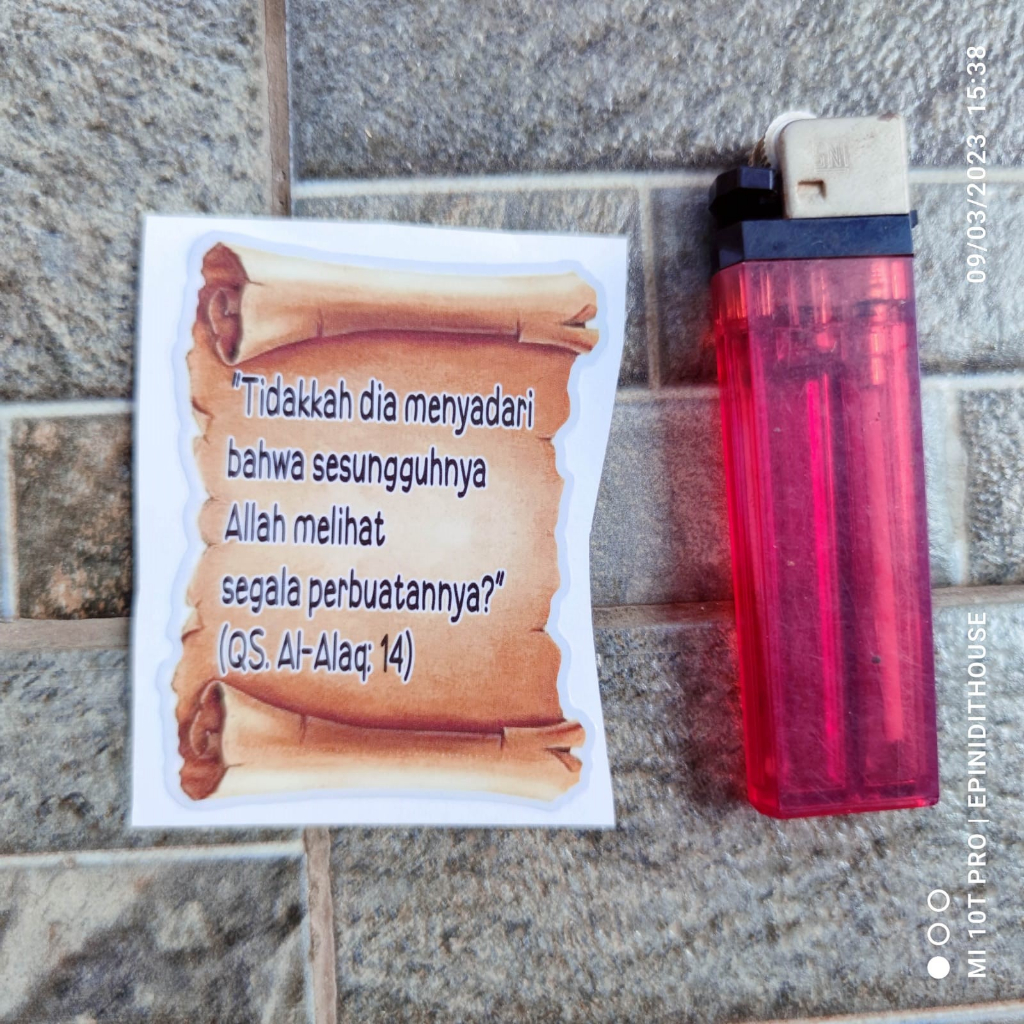 

Stiker Ayat Al Quran Kutipan Hadist Doa Islamic Muslim Al Baqarah Isti