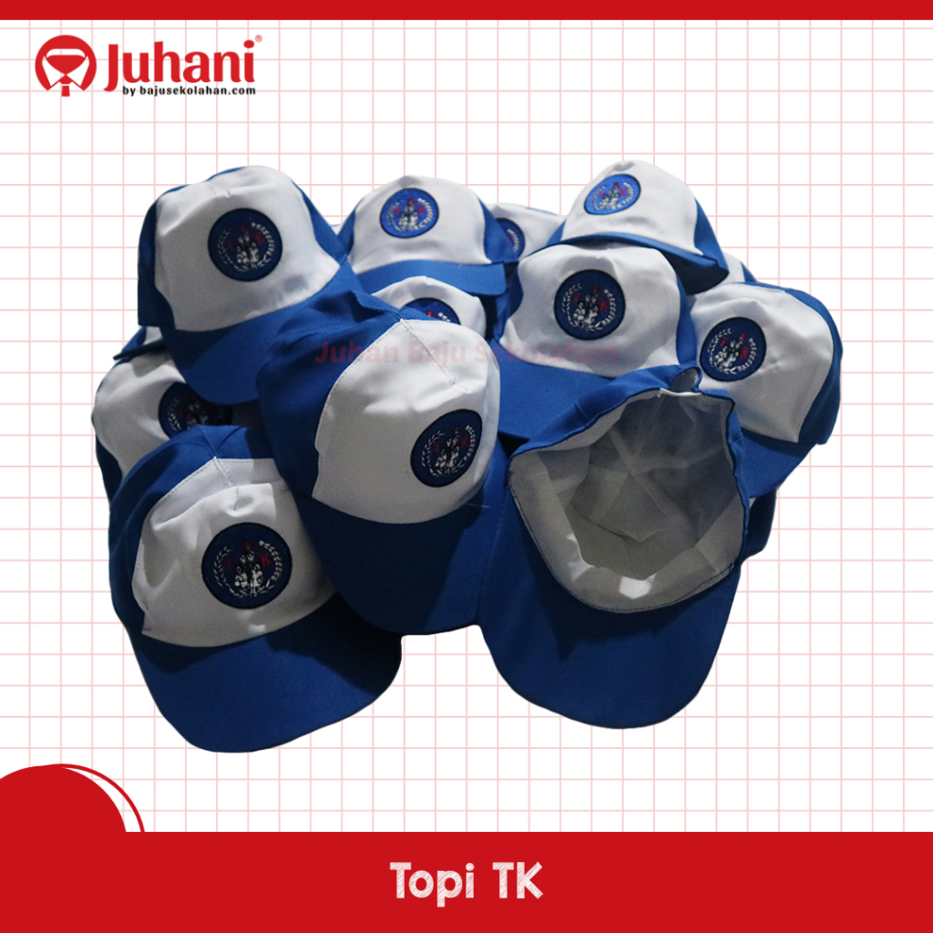 Topi TK Biru Putih Topi anak TK Topi TK Topi Anak Topi Sekolah TK