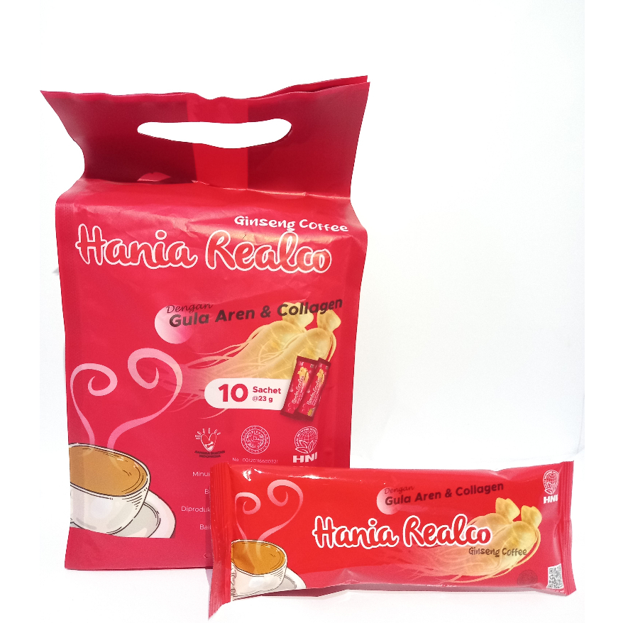 

Hania Realco Ginseng 10 Sachet - Kopi dengan Gula Aren dan Kolagen