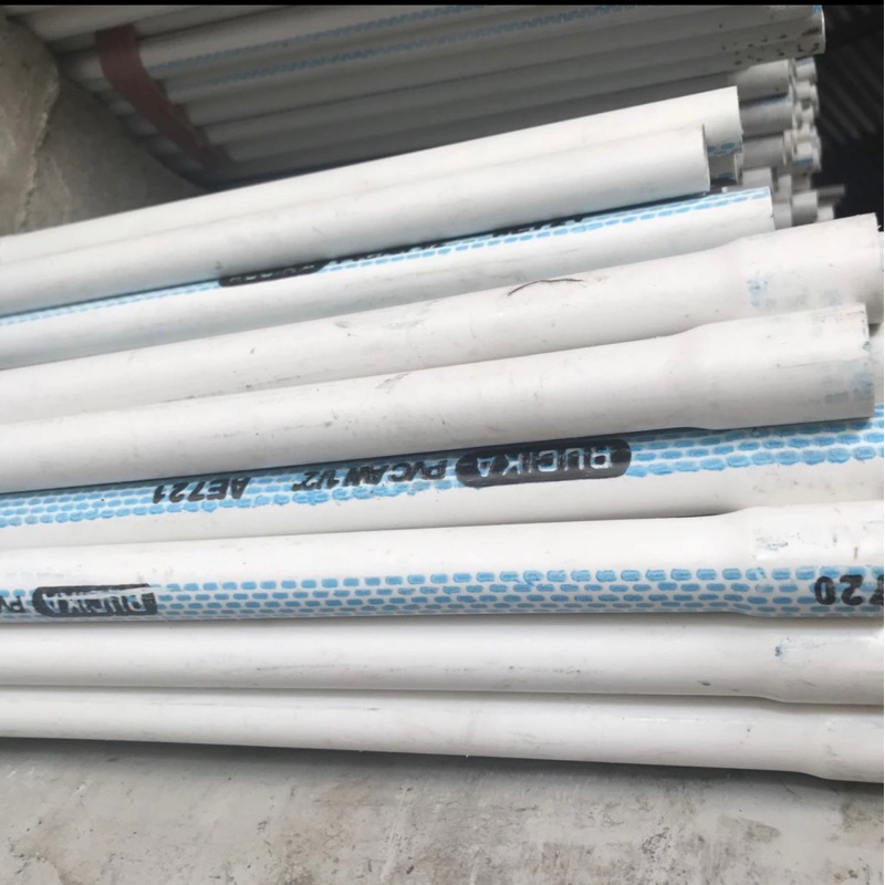 [jual pipa pvc 1 METER] AW 1/2 inch RUCIKA PUTIH STANDAR harga per meter