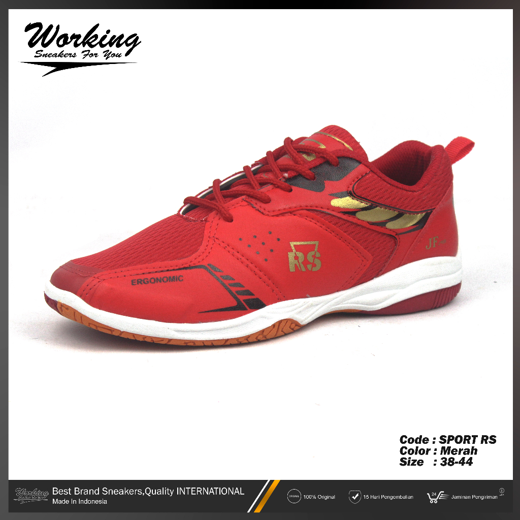 SEPATU OLAHRAGA SPORT RS / SEPATU LOKAL WORKING RS