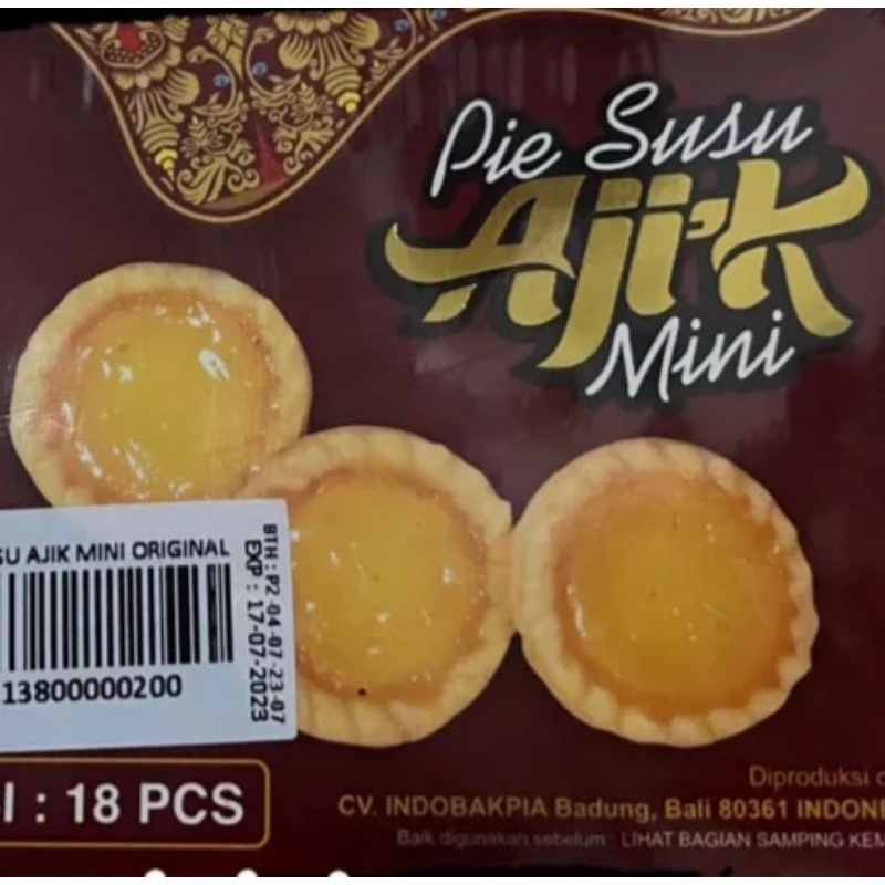 

Pie Susu Ajik Mini