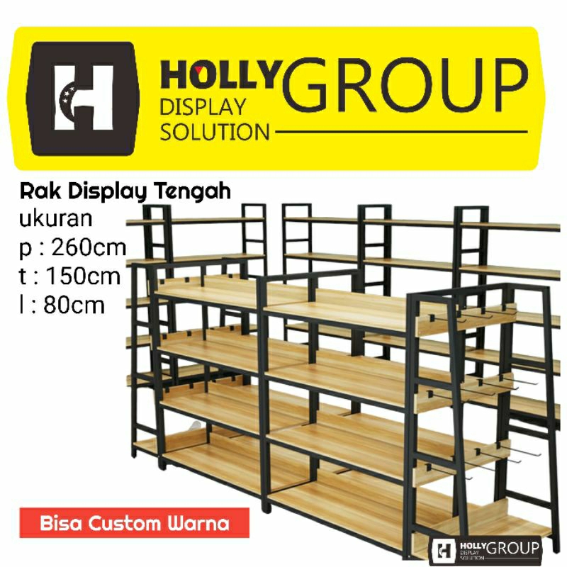 rak display tengah / rak kosmetik tengah / rak toko