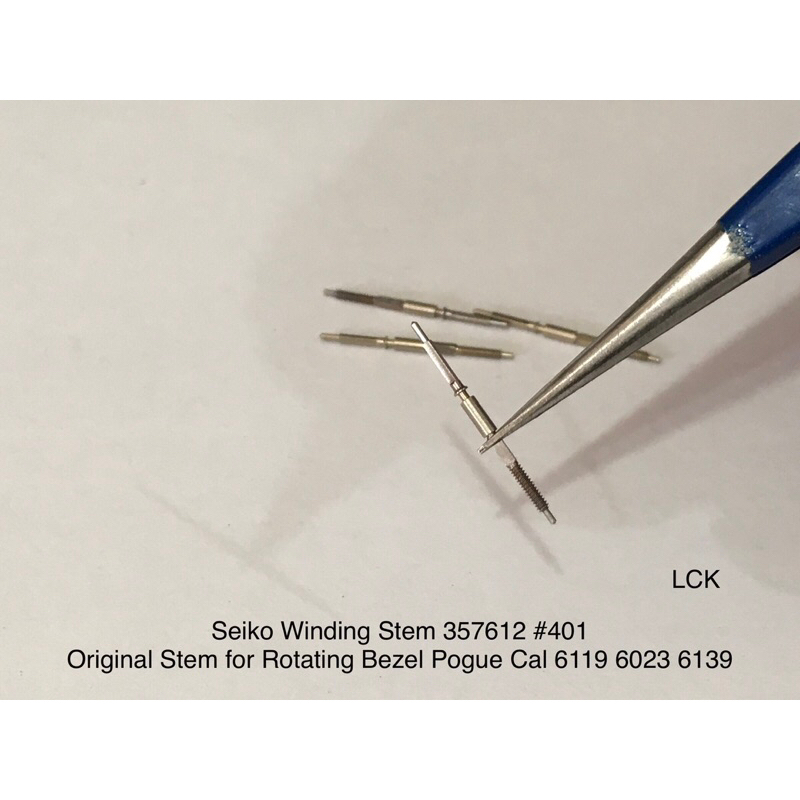 Seiko Winding Stem 357612 Watch Part Cal 6119 Pogue ( Original Seiko Stem for Rotating Bezel Pogue C