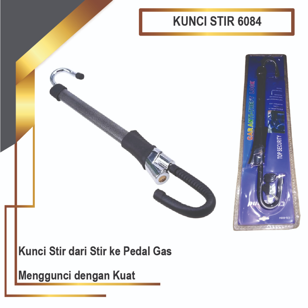 KUNCI STIR 6084 Pengaman Mobil Anti Maling Kunci Stang