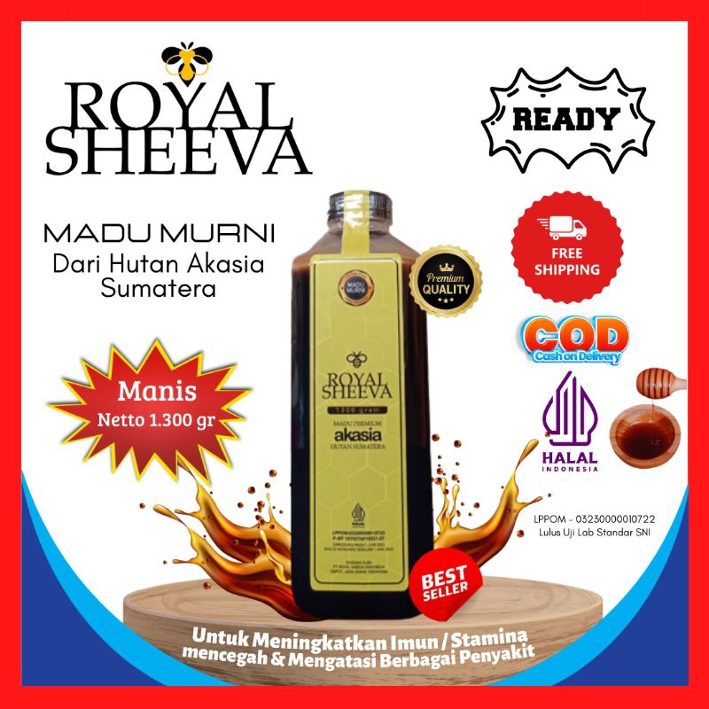 

Ay00! madu murni royal sheeva dari hutan akasia sumatera 1.300 gr halaI mui madu lulus uji lab