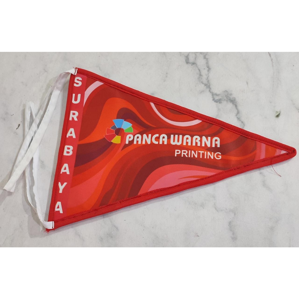 Bendera Travel/Bendera Pemadu Wisata/Bendera Segitiga Tour Guide/Custom Bendera Segitiga