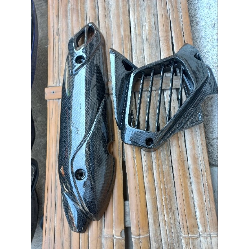 Cover Radiator dan tameng knlpot New Aerox 155 Connected 2021