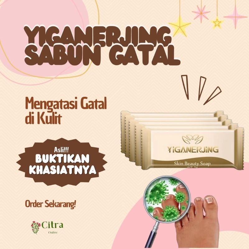 YIGANERJING SABUN SULFUR SABUN GATAL GATAL UNTUK EKSIM DERMATITIS PSORIASIS