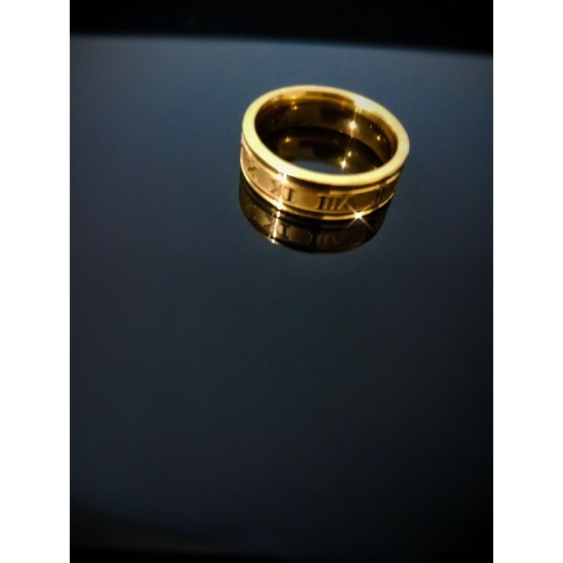 cincin titanium angka romawi
