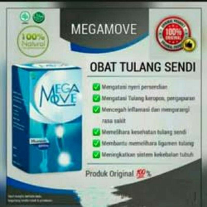 MEGAMOVE HERBAL Obat Nyeri Sendi & Tulang Megamove Asli