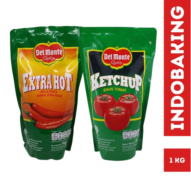 

Delmonte Saus Tomat Ketchup / Saos Sambal Extra Hot Chilli Sauce 1kg