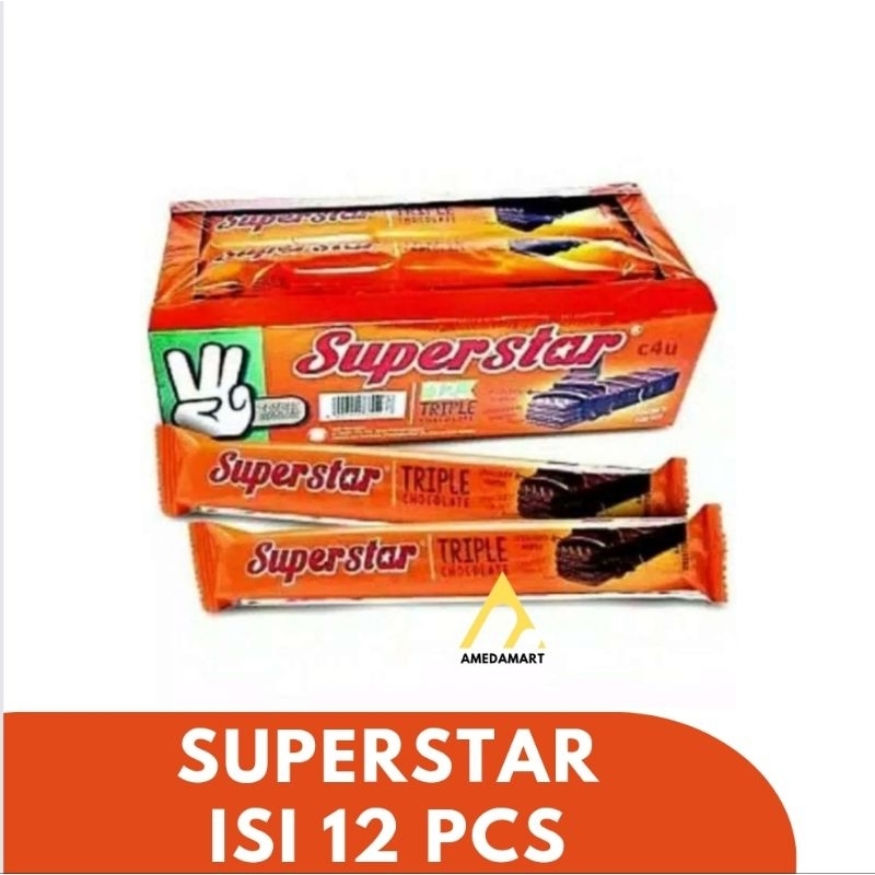 

Superstar Triple Chocolate Wafer [16 g/ 12 Pcs]