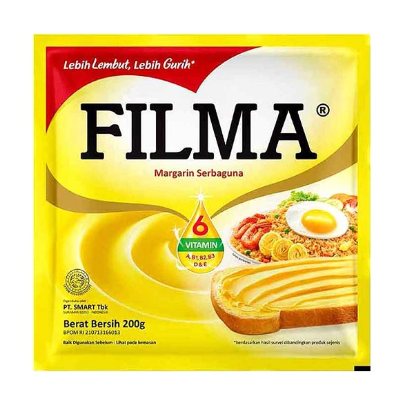 

Filma Margarine Bernutrisi Mentega Pack 200gr