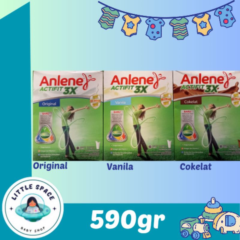 

ANLENE Actifit 590gr Cokelat | Vanila | Plain