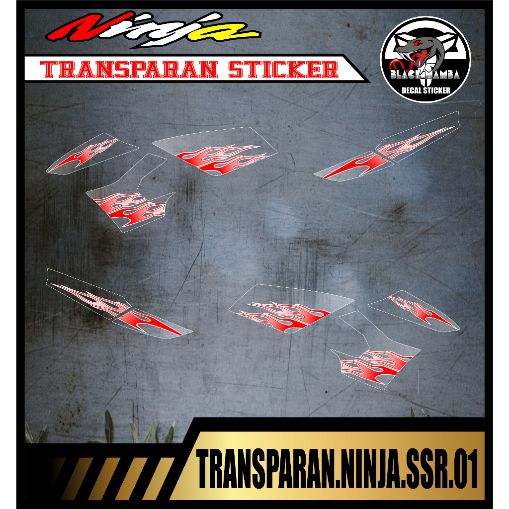 STRIPING TRANSPARAN NINJA SSR VARIASI TRANSPARAN NINJA SSR CODE 01