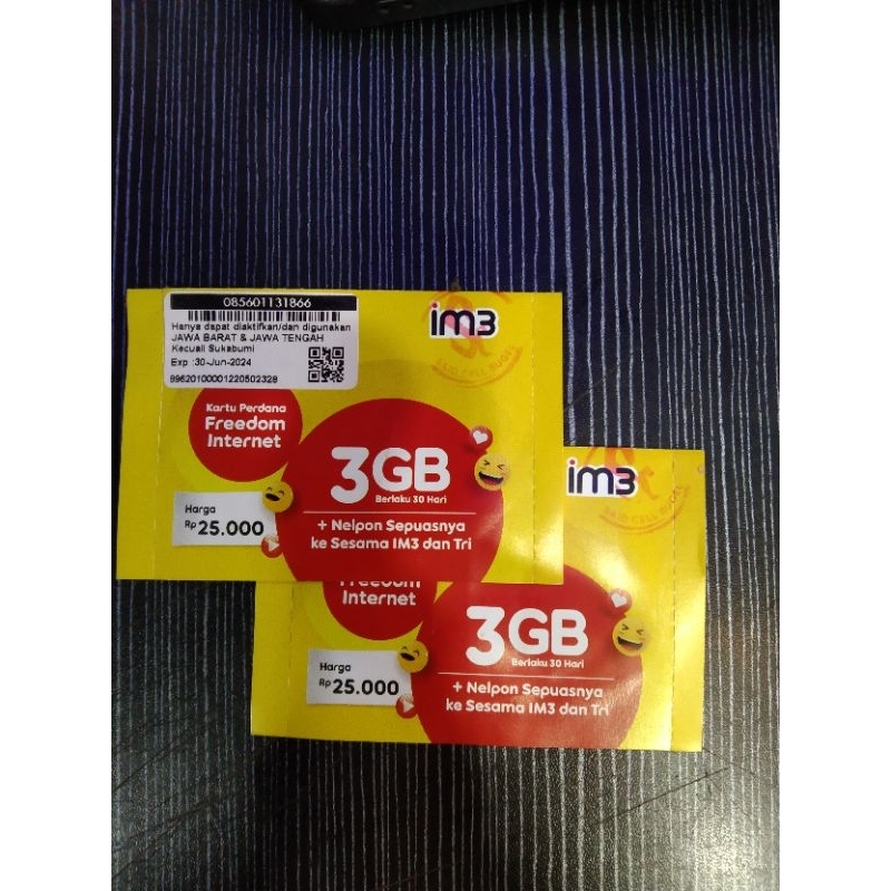 INDOSAT PERDANA 3 GB JABAR JATENG GASSSS