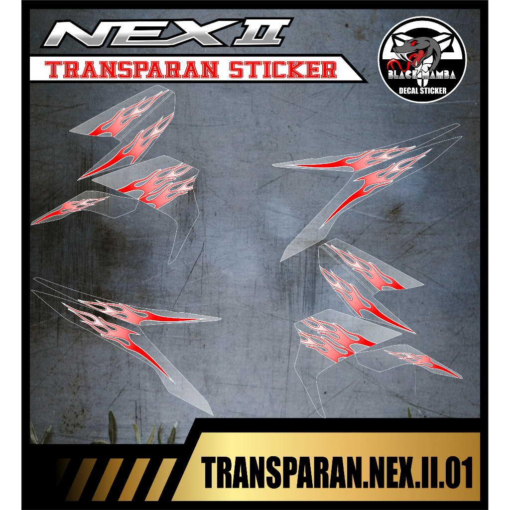 STRIPING TRANSPARAN NEX 2 VARIASI TRANSPARAN NEX 2 CODE 01
