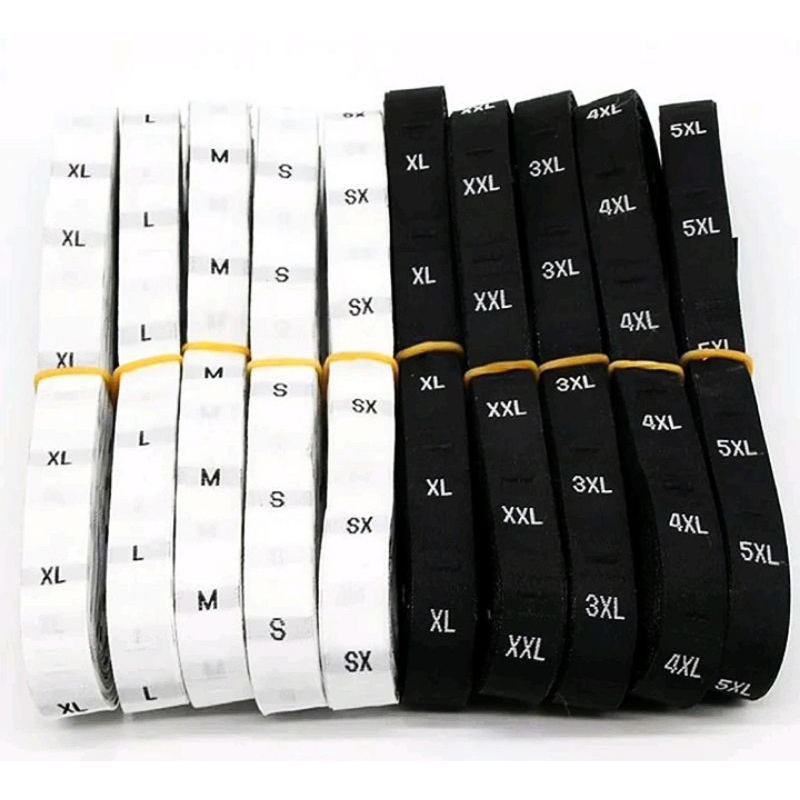

[50 Lusin]Label baju/Label size baju/Labeller isi 600 pcs