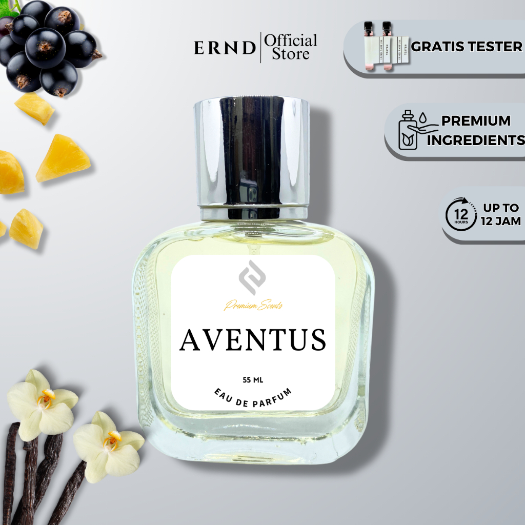 ERND Parfum Pria AVENTUS | eau de perfume Tahan Lama Aroma Fresh Segar Maskulin Elegan | Minyak Wang