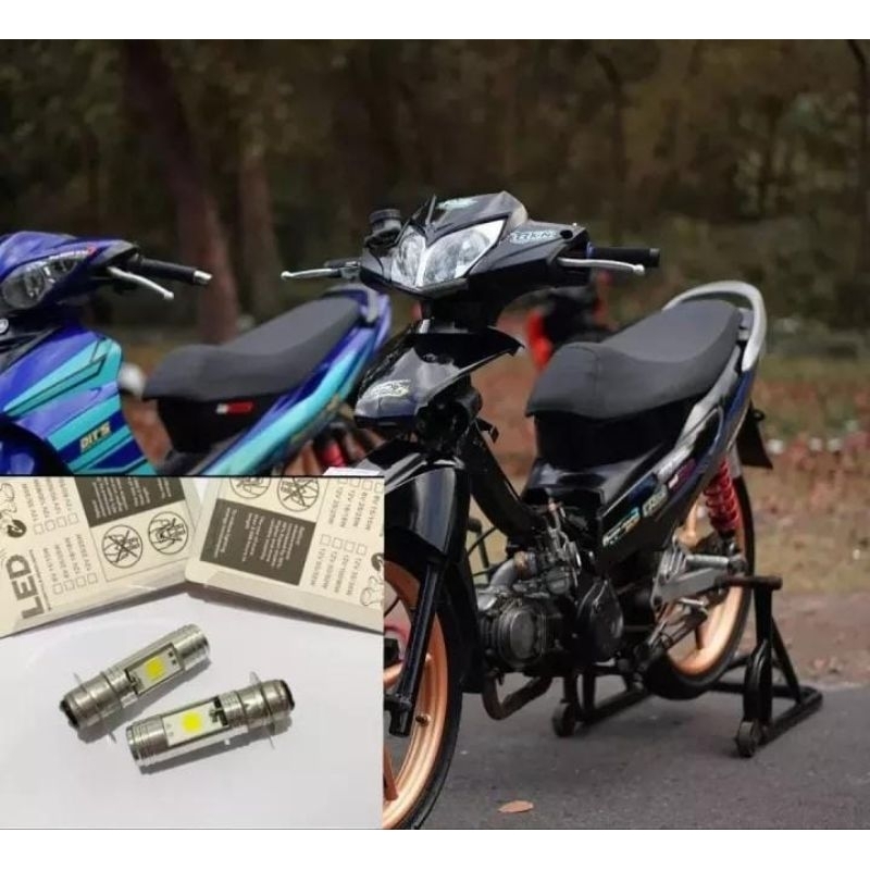 lampu depan bohlam lampu depan led nyala putih supra x125 pnp supra