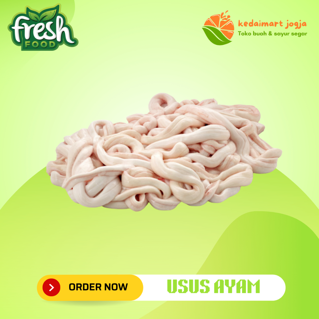 

Usus Ayam Segar 500gr Kedaimart Jogja